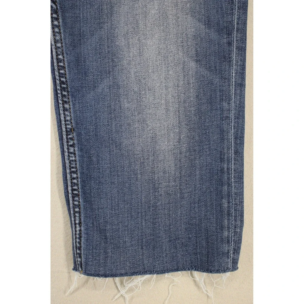Banana Republic Jeans Traveler Slim Mens 30x21 Raw Hem Denim Cropped